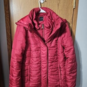 Rampage Women's Bold Red Puffer Jacket